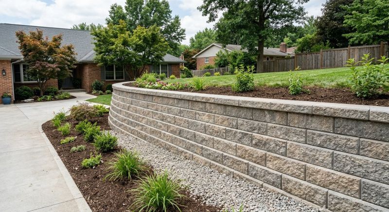 Block Retaining Wall Installation in Kissimmee, FL