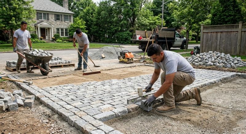 Clay Pavers Installation in Norwalk, CT