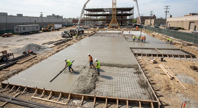 Commercial Slab Construction in Longmont, CO