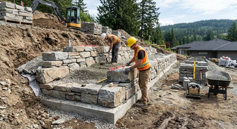 Hardscape Wall Construction in Aiken, SC