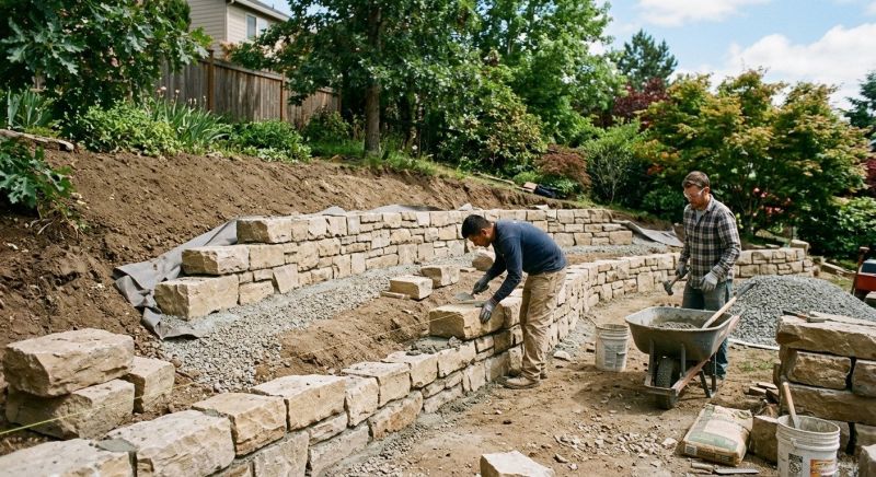 Landscape Wall Construction in Clermont, FL