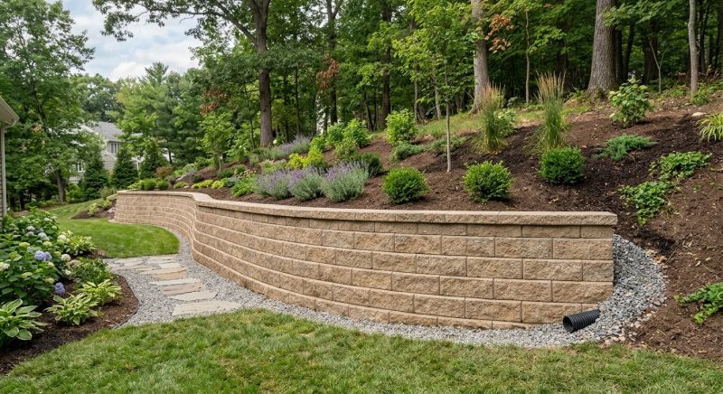 Retaining Wall Installation in Marin County, CA