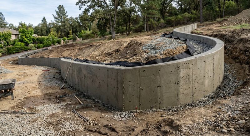 Retention Wall Construction in Melbourne, FL