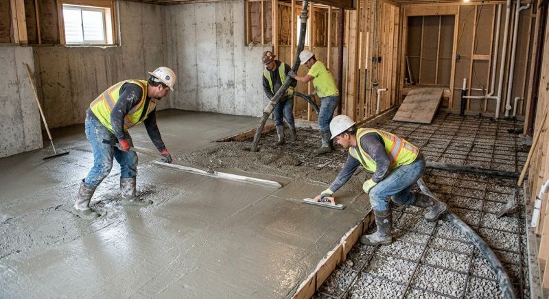 Basement Concrete Pouring in Fredericksburg, VA