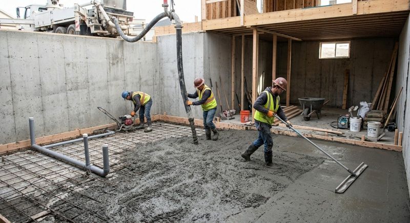 Basement Concrete Pouring in Fort Worth, TX