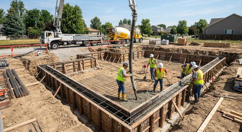 Cement Foundation Installation in Columbus, OH