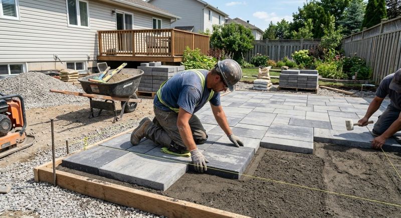Clay Pavers Installation in Boston, MA