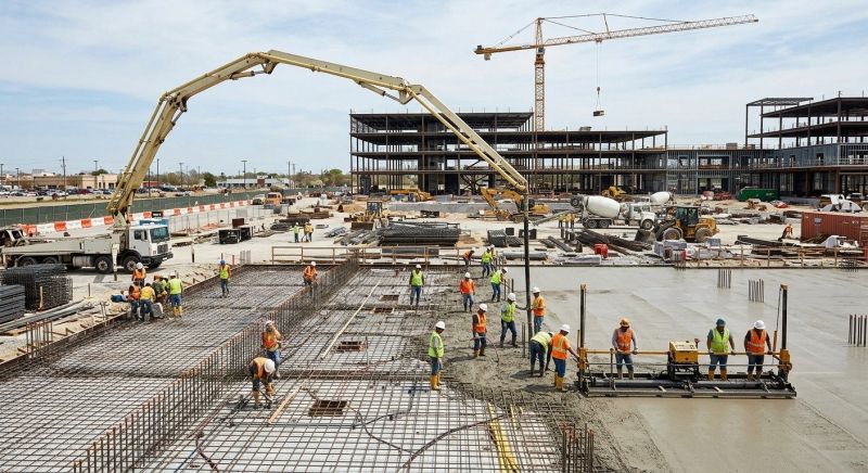 Commercial Slab Construction in Columbia, SC