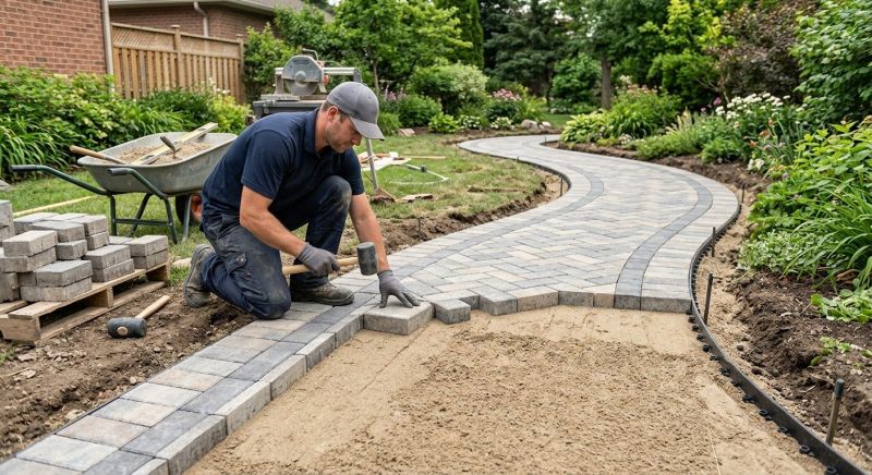 Pathway Pavers Installation in Boston, MA
