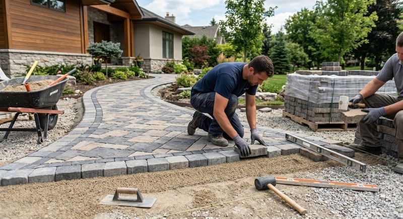 Pathway Pavers Installation in Boston, MA