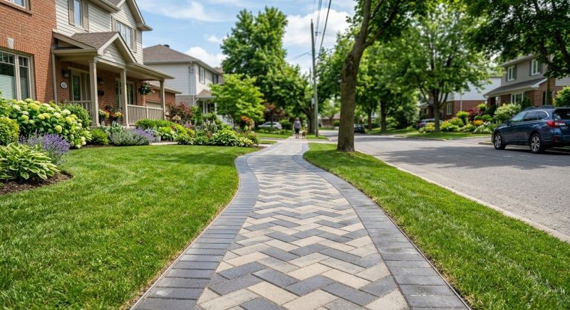 Sidewalk Pavers Installation in Fairfield County, CT